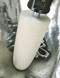 Eastwood Cone 2 Medium Hard Cylinder Felt Mounted Mandrel Polishing Buff Wheel