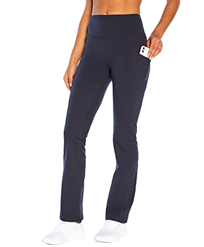 Marika Women's Standard Eclipse Tummy Control Bootleg Pant, Midnight Blue, X-Large