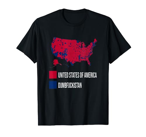 Election Map United States of America Dumbfuckistan T-Shirt