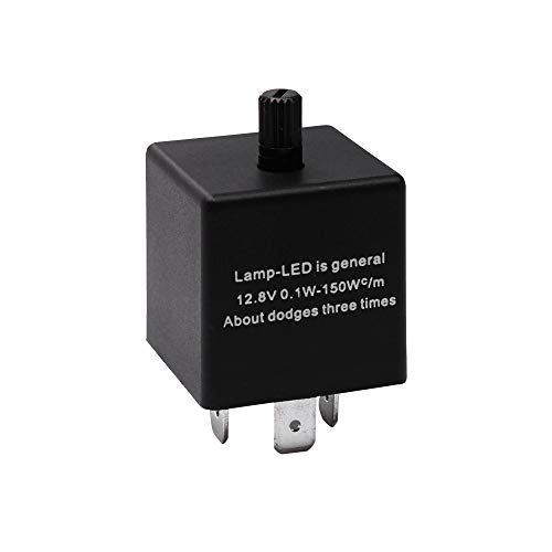HUIQIAODS CF13 JL-02 EP34 3 Pin Adjustable LED Flasher 12.8 V 0.1W-150W Turn Singal Relay Lights Hyper Blink Flash Fix