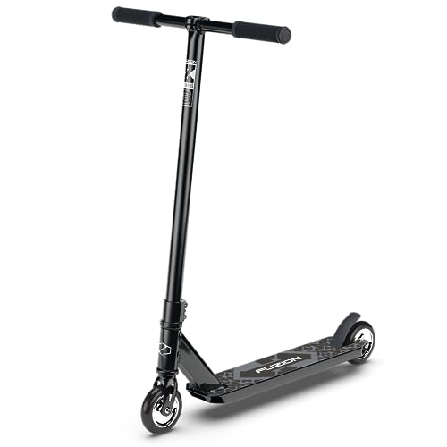 Fuzion X-3 Pro Scooters - Stunt Scooter for Kids 8 Years and Up - Perfect for Beginners Boys and Girls - Best Trick Scooter for BMX Freestyle Tricks (Black V2)