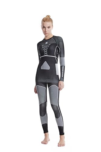 TWKXL UW Quick Drying Clothes, Compression Clothing, Sports Base Layer Clothes, T-shirt & Pants Apparel For Men's & Women's Black Size M