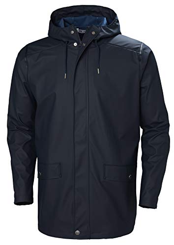 Helly Hansen Men's Moss Rain Coat, Navy, Large