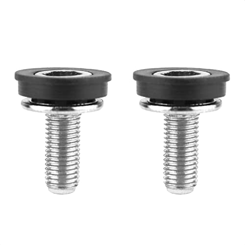 VANICE 8mm Bike Hex Crank arm Fixing Bolt Screw with Caps for Bicycle Square Hole Crankset Bottom Bracket, Suntour Prowheel and More
