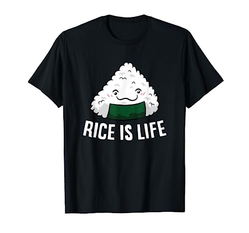 Rice Is Life Funny Love Rice Onigiri Chinese Rice T-Shirt