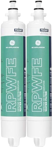 GE RPWFE Replacement Refrigerator Water Filter - General Electric RPWFE Refrigerator Water Filter, White Green, Pack of 2 - (2-PACK)