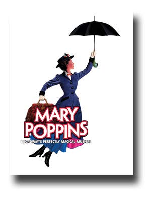 Mary Poppins Poster Broadway Musical Promo 11 x 17 inches Umbrella