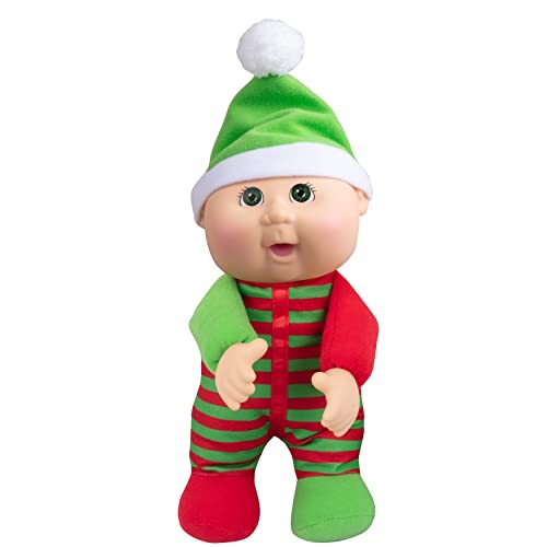Cabbage Patch Kids Cutie 9' Kane The Christmas Elf - Officially Licensed - Collectible, Adoptable Baby Doll Toy - Great for Kids, Girls, Boys - 9 Inches