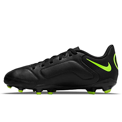 Nike Kids Jr Legend 9 Club FG/MG Soccer (Toddler/Little Kid/Big Kid) Black/Volt Big Kid