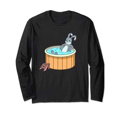 Bunny in hot tub Long Sleeve T-Shirt