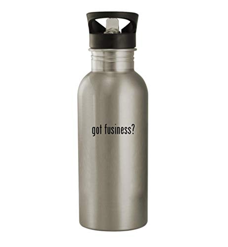 Knick Knack Gifts got fusiness? - 20oz Stainless Steel Water Bottle, Silver