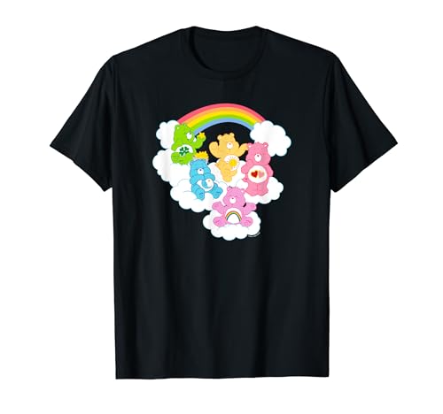 Care Bears Cheer Funshine & Bedtime Cloudy Rainbow Group T-Shirt
