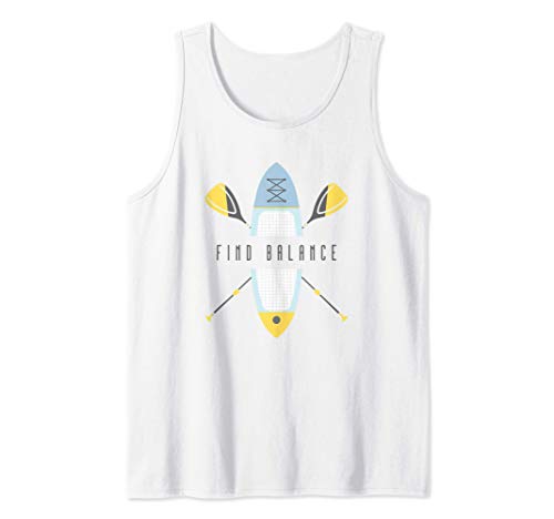 SUP Stand Up Paddle Board Find Balance Tank Top