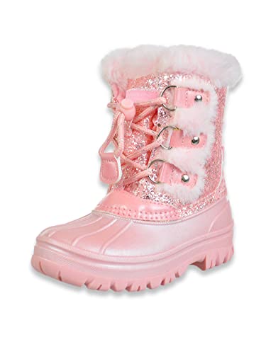 LONDON FOG Girls Youth and Toddler Icelyn Cold Weather Warm Lined Snow Boot girls boot in youth and toddler sizes pink size 9