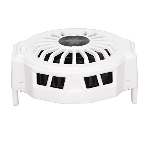 Phone Cooler RGB Gaming, Cell Phone Cooler LZ‑F10 Semiconductor Refrigeration Phone Cooling Stand Fan with RGB Colorful Light for Gaming, Mobile Phone Gaming Controllers(white1)