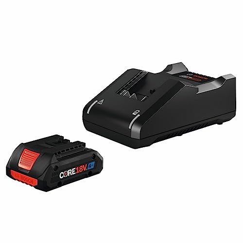 BOSCH GXS18V-15N15 18V Starter Kit with (1) CORE18V 4 Ah Advanced Power Battery and 18V Standard Battery Charger