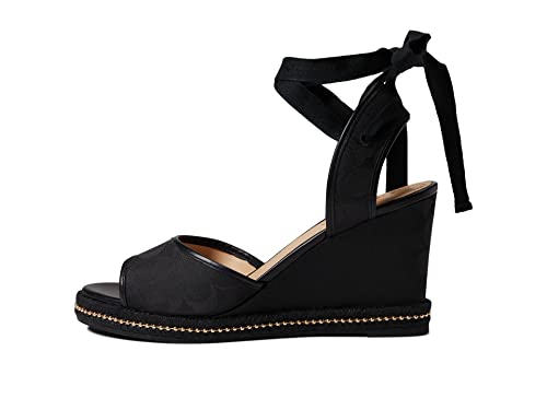 COACH Page Sig Recycled Wedge Black 5.5 B (M)