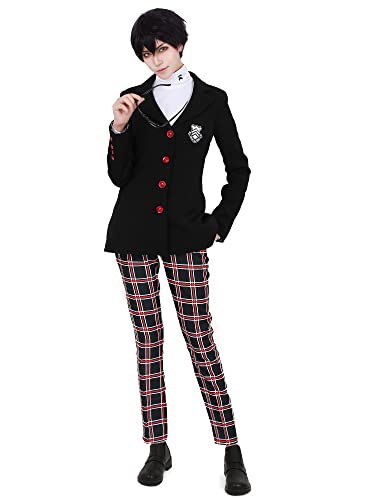 miccostumes Men's Costume Academy School Student Cosplay Winter Uniform Fullset(Men L)