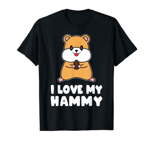 I Love My Hammy Cute Hamster Breed Funny Rodents T-Shirt