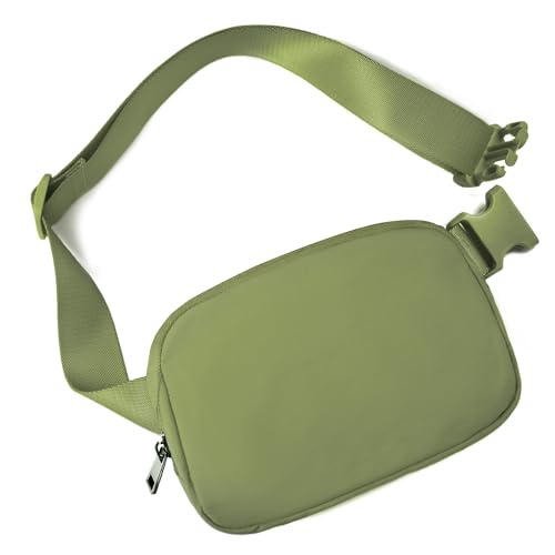 Belt Bag for Women Fanny Pack Crossbody Bags for Women Fashion Waist Packs with Adjustable Strap Gifts for Women Men (Olive)