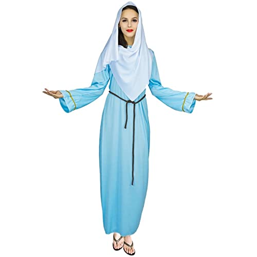 AilRabbit Virgin Mary Costume - biblical costumes for women,Halloween Christmas masquerade dance role-playing costume