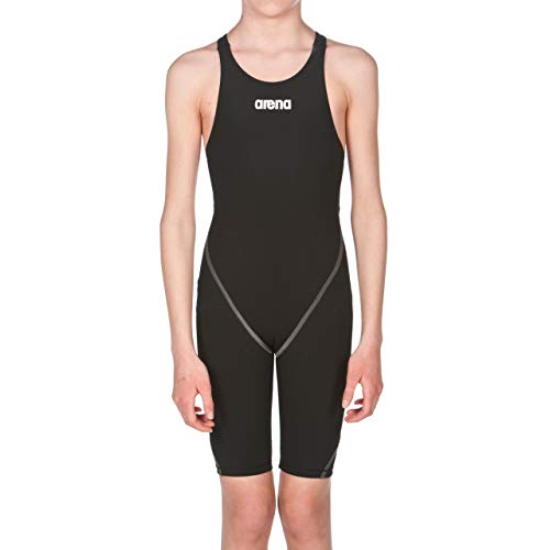 Arena womens Powerskin St 2.0 Open Back Youth Racing Swimsuit, Black, 26 US