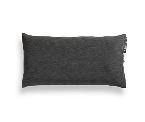 NEMO Fillo Elite Luxury Pillow | Inflatable Pillow for Travel, Backpacking, and Camping, Midnight Grey