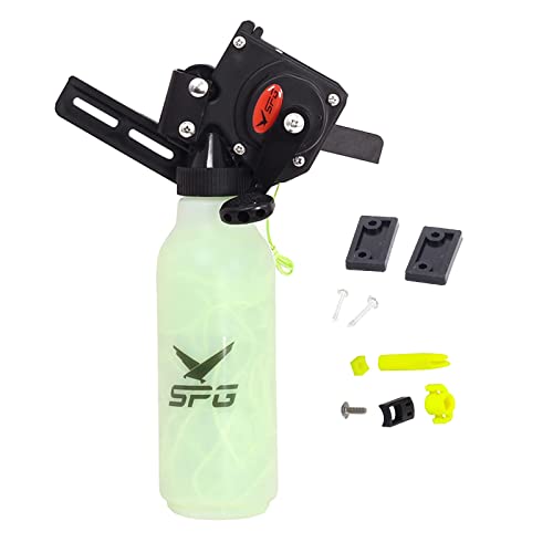 SOPOGER Archery Bowfishing Fishing Reel, Bottle Fishing Reels Kits Attachment for Compound Bow Recurve Bow Fishing Right Hand with Safety Slides