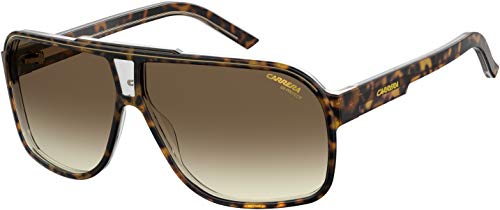 Carrera Grand Prix 2/S 0086/HA 64M Dark Havana/Brown Gradient Rectangle Sunglasses For Men For Women+ BUNDLE with Designer iWear Eyewear Kit
