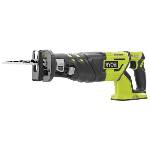 RYOBI - R18RS7-0 Cordless 18 V ONE+ Sabre Saw - Ideal for all materials - Comes with 1 Wooden Blade and 1 Hexagonal Key - Battery and Charger Not Included
