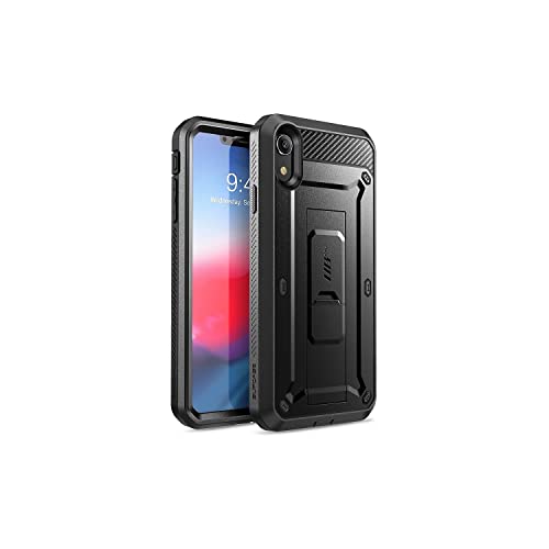SUPCASE Unicorn Beetle Pro Series Case Designed, with Built-In Screen Protector Full-Body Rugged Holster Case for iPhone XR 6.1 Inch (2018 Release) (Black)