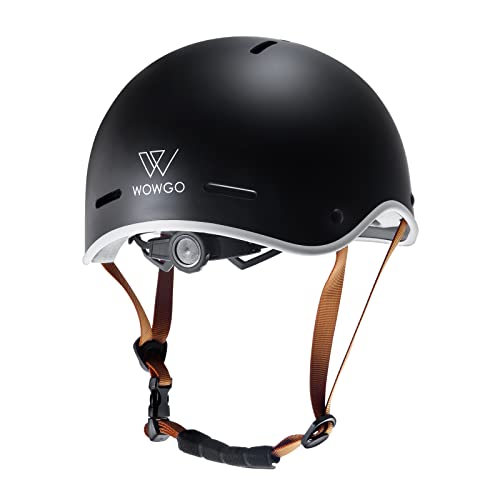 WOWGO Bicycle Multi Sports Helmet for Adults, Durable Bike Helmets with Safe Stylish for Men Skating Scooter Widely Used for Electric Skateboards Outdoors -Medium Size:19.25'-20.5'