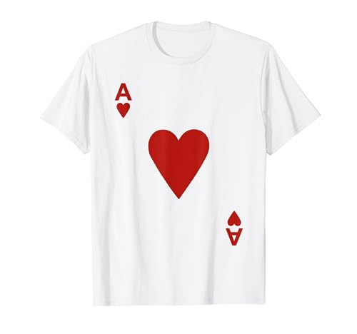 Ace of hearts Tshirt Blackjack Cards Poker 21 A Tee shirt