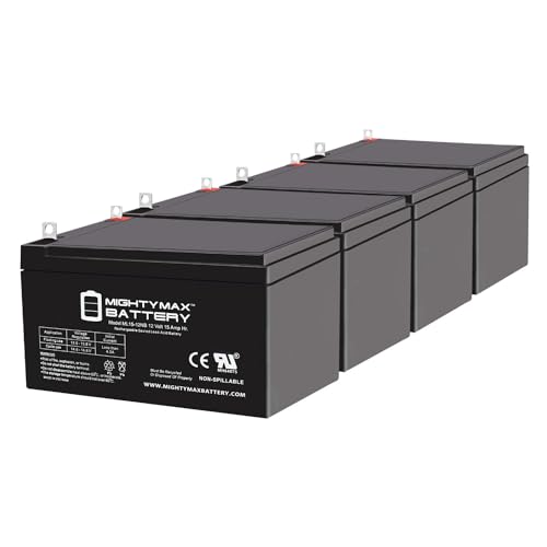 Mighty Max Battery ML15-12NB 12V 15AH Replacement Battery Compatible with Freedom 943 Scooter - 4 Pack