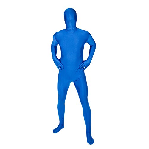 Morphsuits Spandex Bodysuit Zentai Blue Adults Halloween Costume - Medium