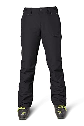 Flylow Women's Hyde Pant Waterproof Breathable Ski and Snowboard Pants - Black - Medium