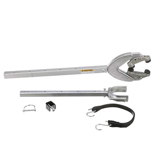 Attwood SP-4000-ADJ-RB Heavy Duty Transom Saver, Adjustable from 24 to 36 Inches, Heavy Duty Head, Roller and Trailer Mounts