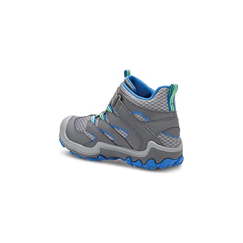 Merrell Chameleon 7 Access MID A/C WTR Hiking Boot, Grey/Blue, 13.5 US Unisex Big Kid