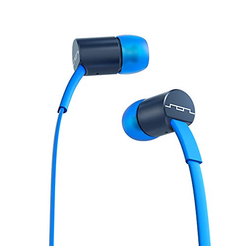 SOL REPUBLIC Jax Wired 3-Button In-Ear Headphones, Apple Compatible, Tangle Free Cable, In-Ear Noise Isolation, 4 Ear Tip Sizes, Great For Calls, 1111-36 Blue