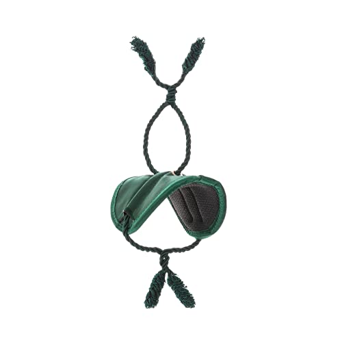 [Garland Ties for Banister] - Railing Protecting Holiday Garland Ties - Padding Prevents Scratches and Rubber Holds in Place - Decorative Hanger for Seasonal Garlands (Green)