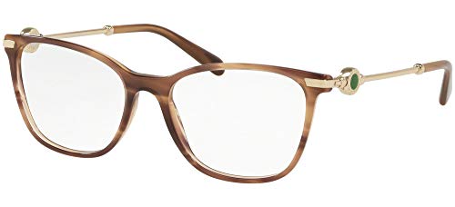Bvlgari BV4169 Women's Eyeglasses Striped Brown 52