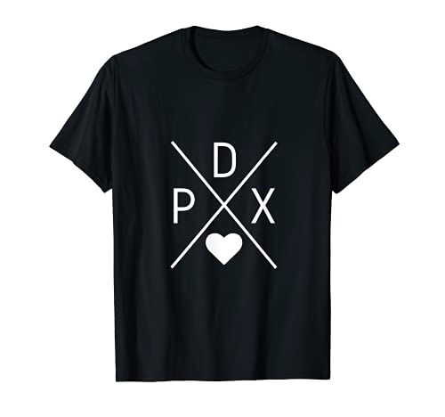 PDX Portland Oregon Trendy I Love Portland Tshirt