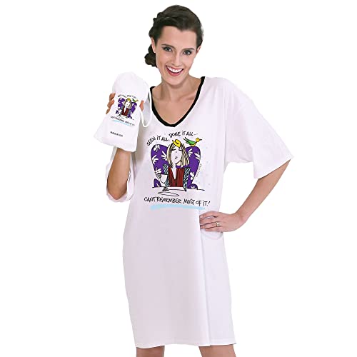 Emerson Street Clothing | Seen It All, Done it All...Can't Remember Most of It | 100% Cotton USA Made Nightshirt White