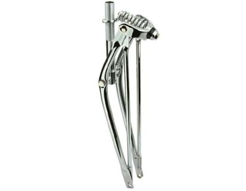 Alta Bicycle Classic Straight 26' Spring Fork, Multiple Colors. (Chrome)