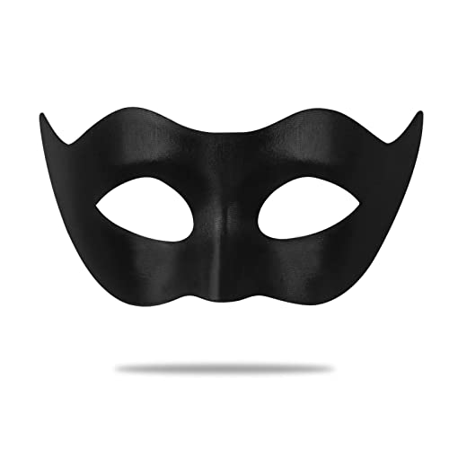 ARK Survivor Men's Black Masquerade Mask for Mardi Gras Masquerade Carnival Gala Halloween Dress-Up Formal Costume Party Mr. Handsome