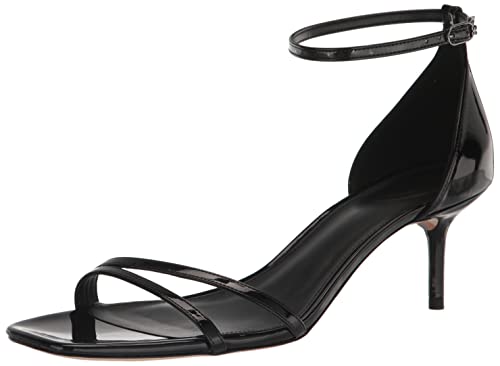 Sam Edelman Women's Peonie Heeled Sandal, Black Patent, 8