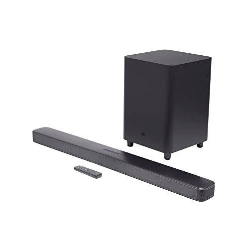 JBL Bar 5.1 - Soundbar with Built-in Virtual Surround, 4K and 10' Wireless Subwoofer (JBL2GBAR51IMBLKAM), Black