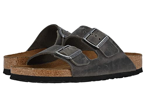 Birkenstock 1013645342 Arizona SFB Iron Oil LTR 42