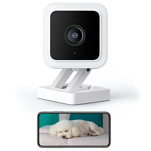 WYZE Cam v3 1080P Wired Indoor/Outdoor Home Security Camera for Pet Baby Dogs & Cats Nanny Elderly Monitoring, Compatible with Alexa & Google Home IFTTT