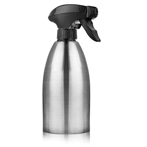 Accmor Olive Oil Sprayer, Vinegar Sprayer Dispenser, Safety Exquisitely Stainless Steel Container Seasoning Kitchenware Tools for BBQ, Cooking, Frying and Grilling (17oz (500ML))